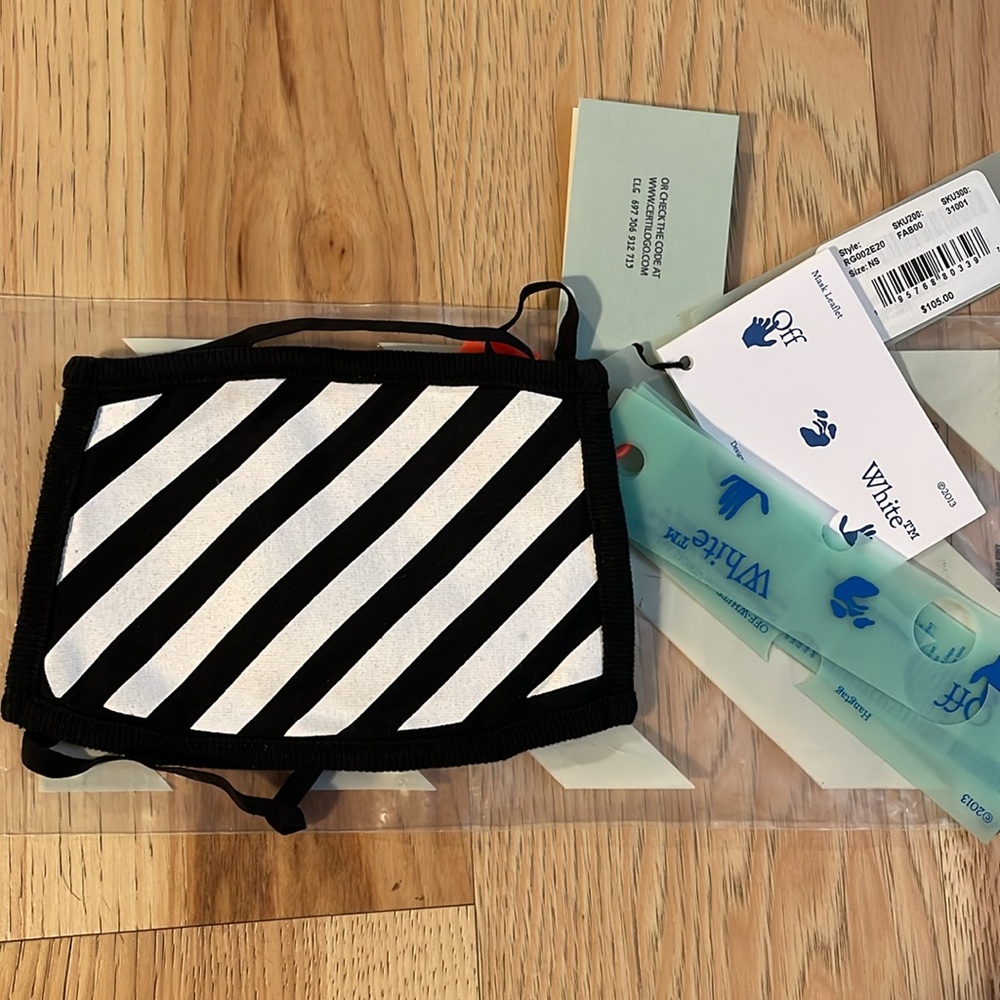 Off-white Virgil abloh face mask brand new with tags one size fits all